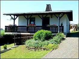 Blick zum Ferienhaus