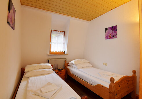 Blick in ein Gästezimmer