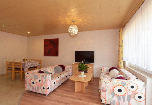 Blick in ein Appartement (Wohnzimmer)