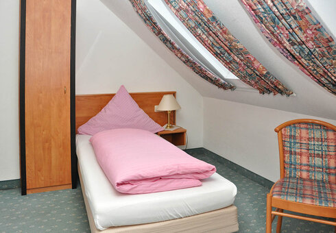 Blick in ein Gästezimmer
