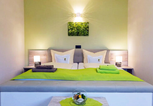 Blick in ein Gästezimmer