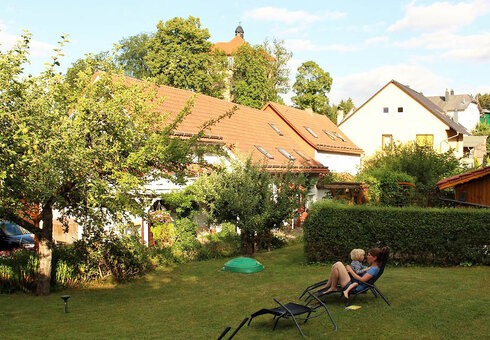 Entspannung auf der Liegewiese