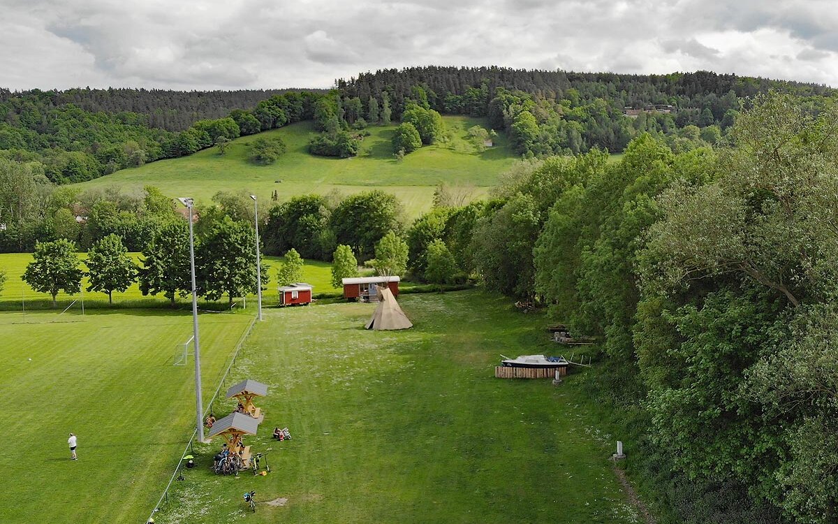 Campingplatz-Komma-Raus-Panorama