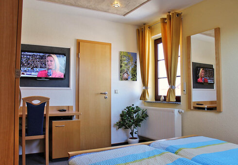 Blick in ein Gästezimmer