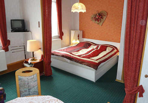 Blick in ein Gästezimmer