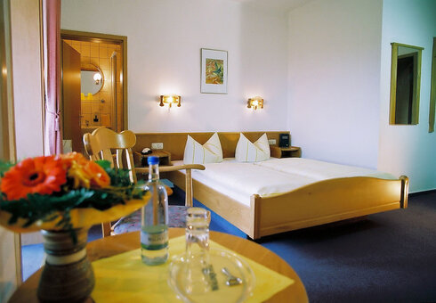 Blick in ein Gästezimmer