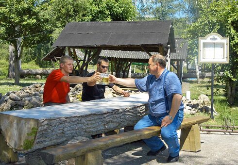 Entspannen im Biergarten