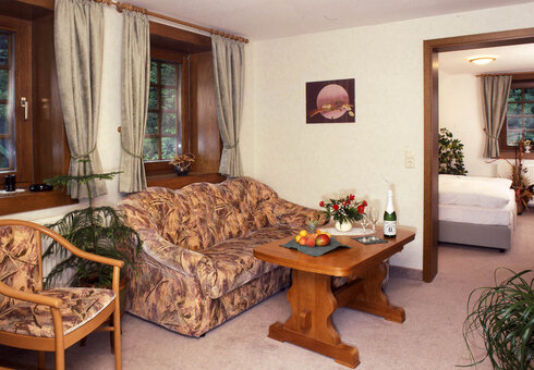 Blick in ein Gästezimmer
