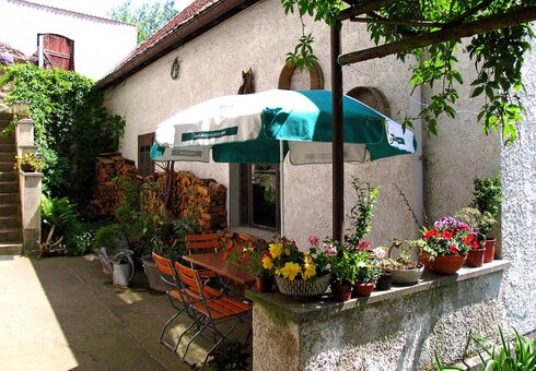 Blick zur Terrasse