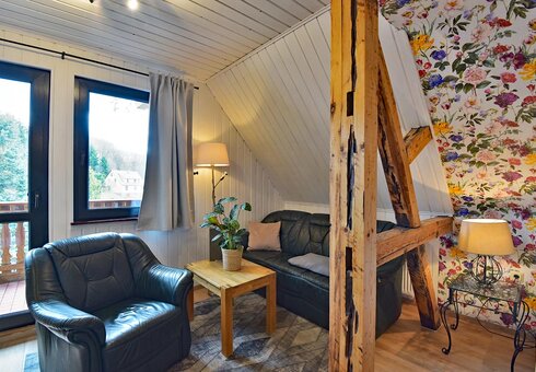 Blick in ein Gästezimmer