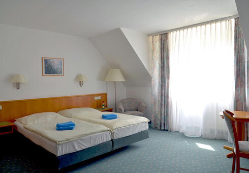 Blick in ein Hotelzimmer