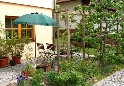 Terrasse im Garten