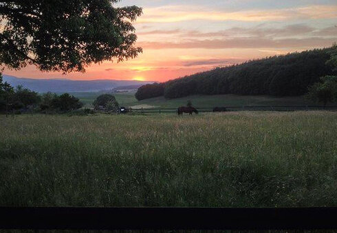 Sonnenuntergang in der Rhön