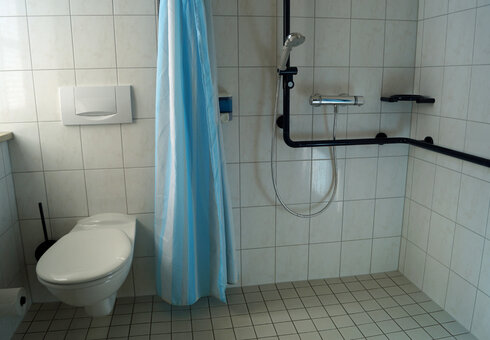 Blick in ein Badezimmer