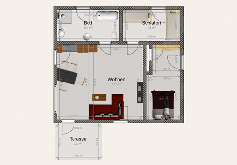 Grundriss Haus 6