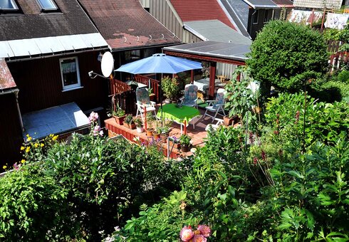 Terrasse im Garten