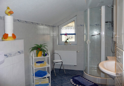 Blick in das Badezimmer