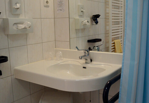Blick in ein Badezimmer