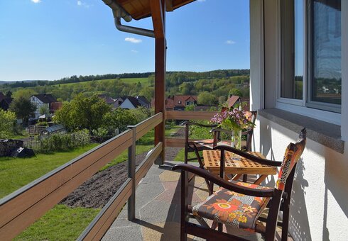 Blick vom Balkon