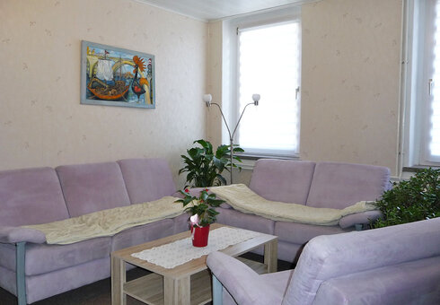 Blick in das Wohnzimmer