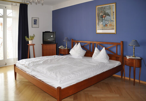 Blick in ein Gästezimmer