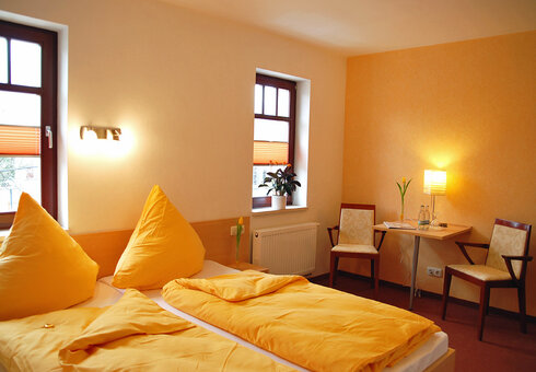 Blick in ein Gästezimmer