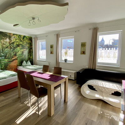Blick in ein Appartement