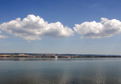 Blick auf den Stausee