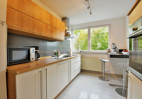 Große Ferienwohnung - voll ausgestattete Küche
