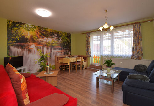 Blick in ein Appartement (Wohnzimmer)