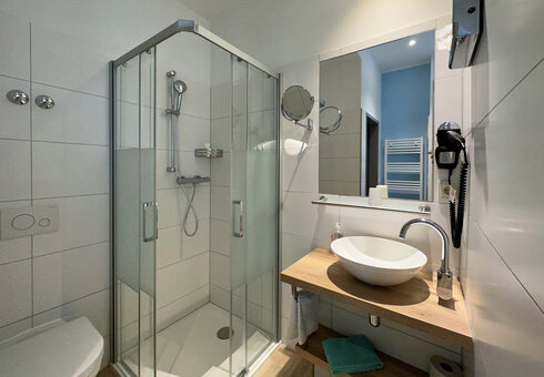 Blick in ein Badezimmer