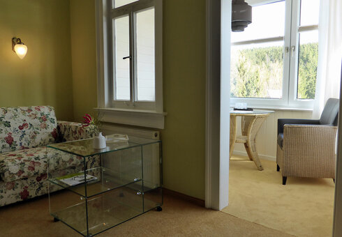 Blick in eine Suite mit Loggia