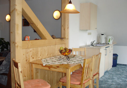 Blick in eine Ferienwohnung (Küche)