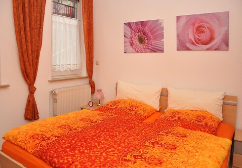 Blick in das Schlafzimmer