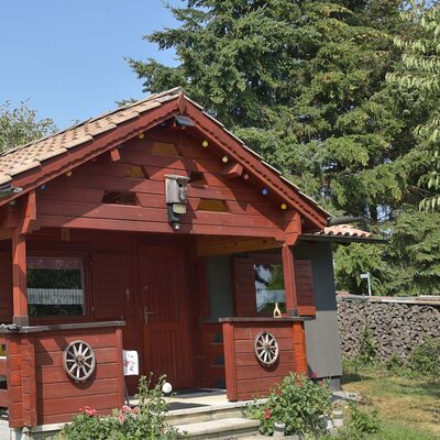Heidihütte im Feriengarten Uhlmann