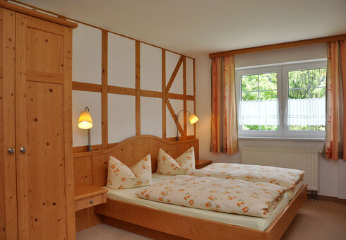 Blick in ein Gästezimmer