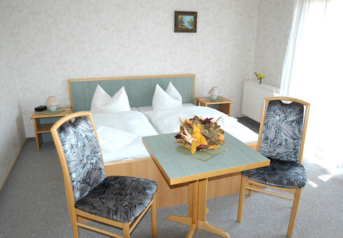Blick in ein Gästezimmer