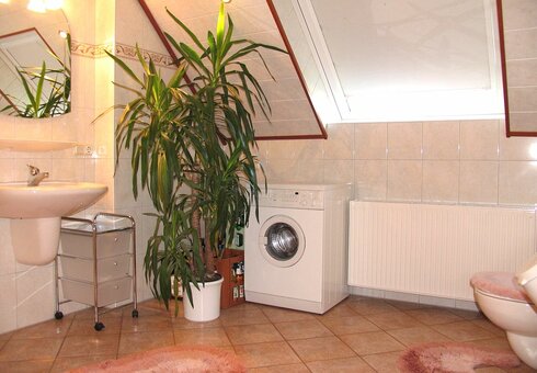 Blick in das Badezimmer
