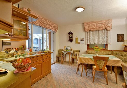 Blick in den Frühstücksraum