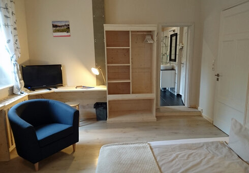 Blick in ein Gästezimmer