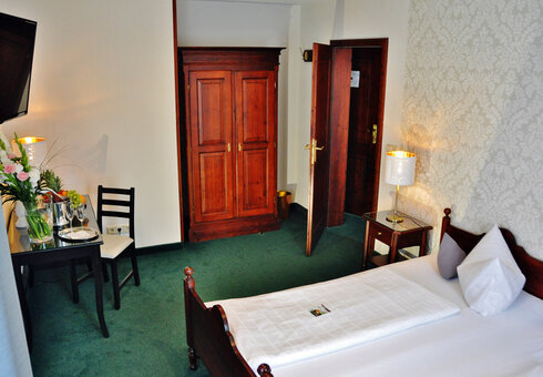 Blick in ein Gästezimmer