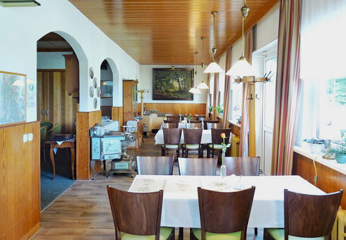 Blick in den Frühstücksraum