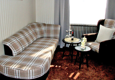 Blick in ein Gästezimmer