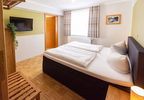 Blick in ein Gästezimmer