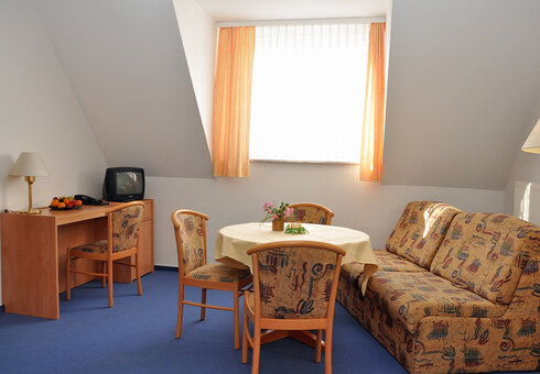 Blick in eine Ferienwohnung (Wohnzimmer)