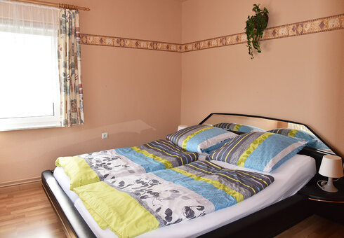 Blick in das Schlafzimmer