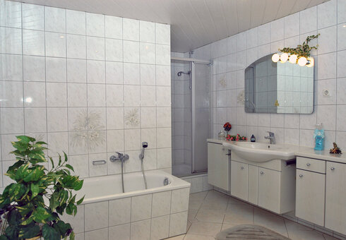 Badezimmer mit Dusche/WC