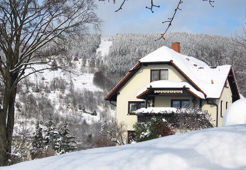 Ferienwohnung Panorama, Winteransicht
