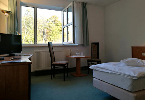 Blick in ein Gästezimmer