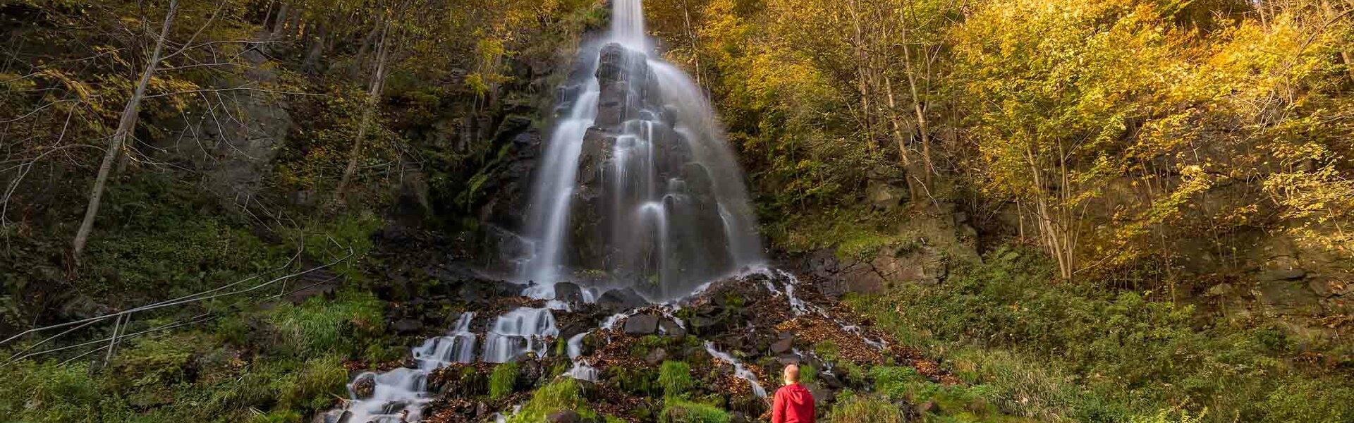 Trusetaler Wasserfall im Herbst